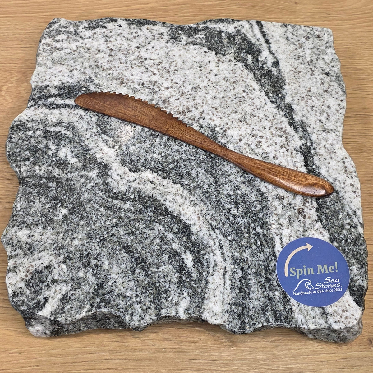 Reclaimed Granite Lazy Susan