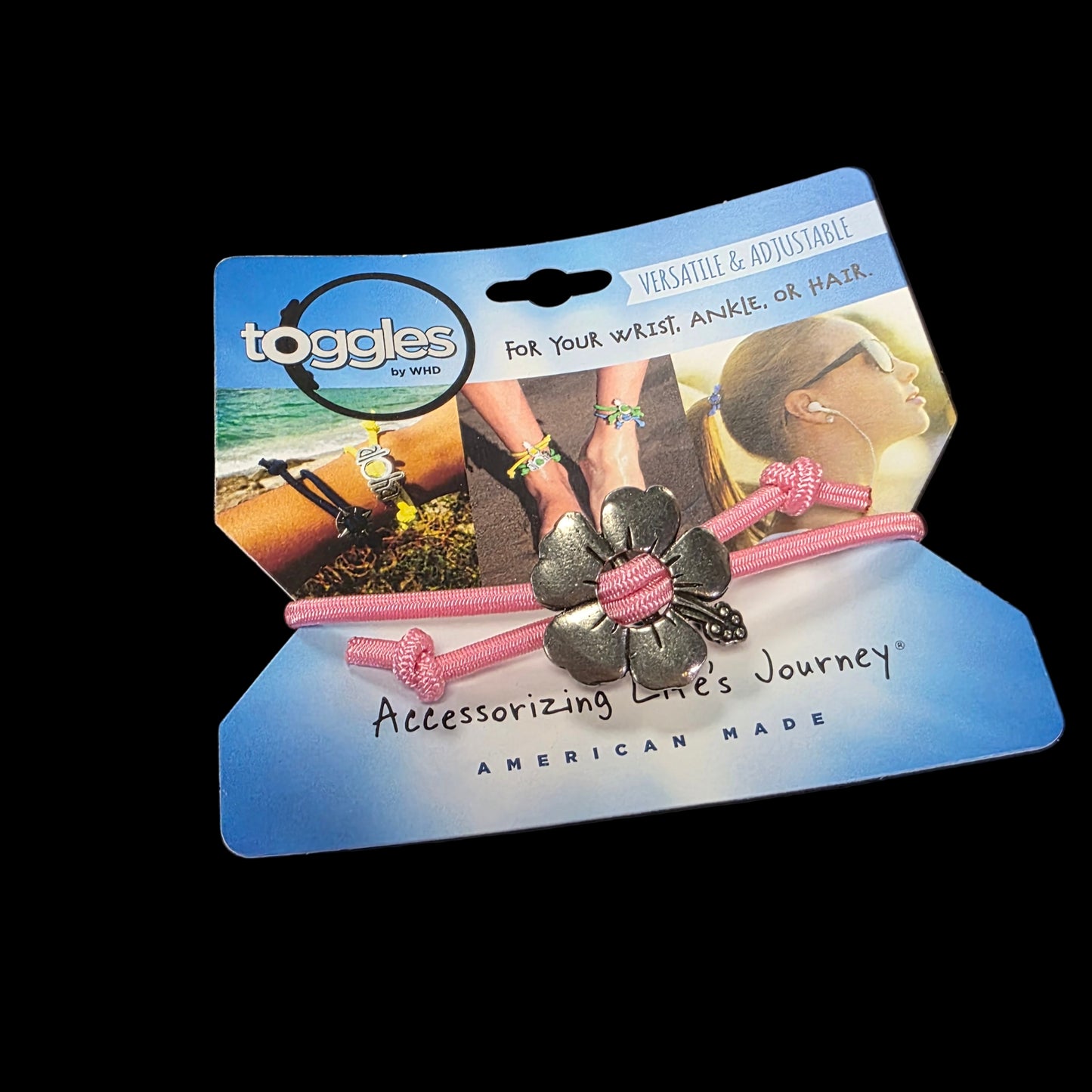 Toggle Bracelet-Hibiscus