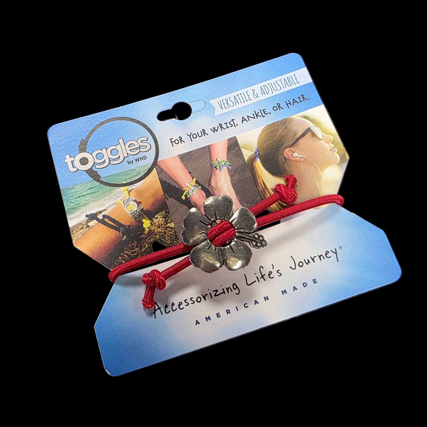 Toggle Bracelet-Hibiscus