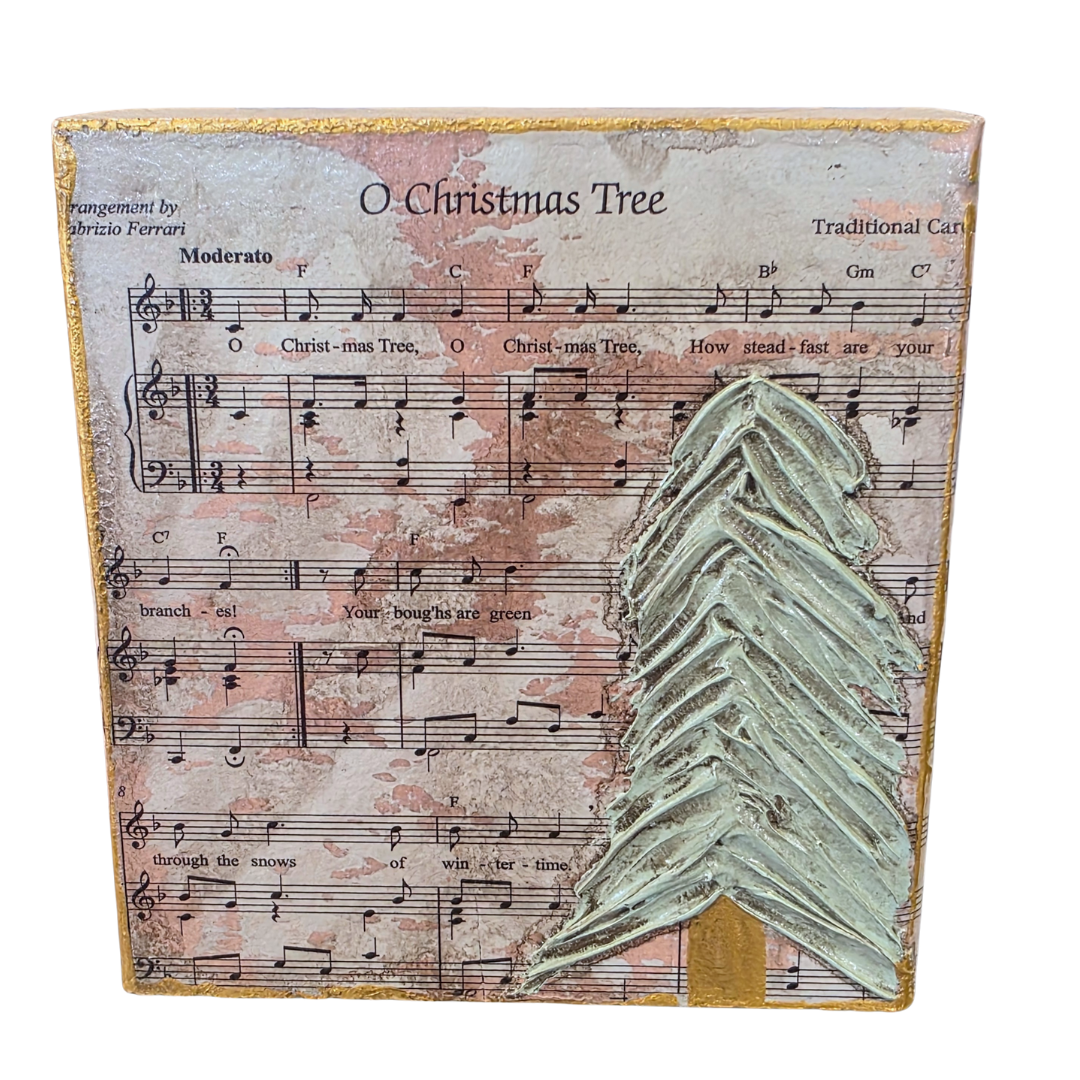 Sheet Music Art-Christmas Tree