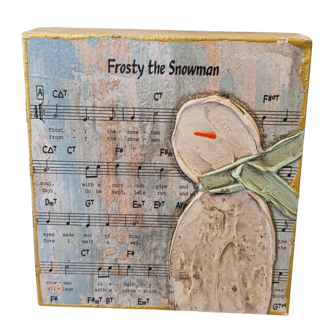 Sheet Music Art-Frosty