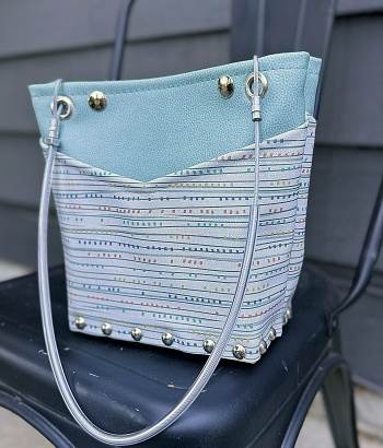 Traveler Purse (Small)-Blue Rain