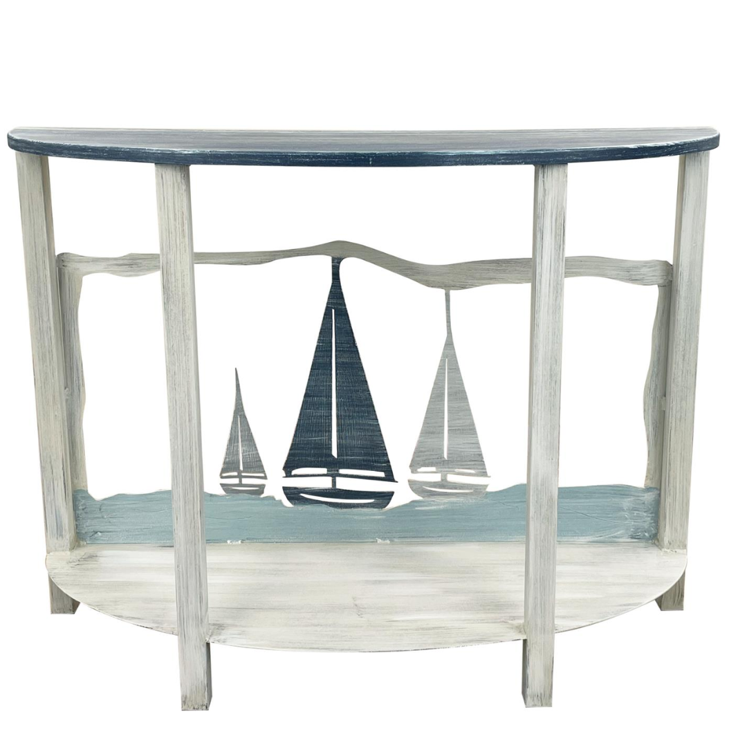 Sailboat Rounded Sofa Table