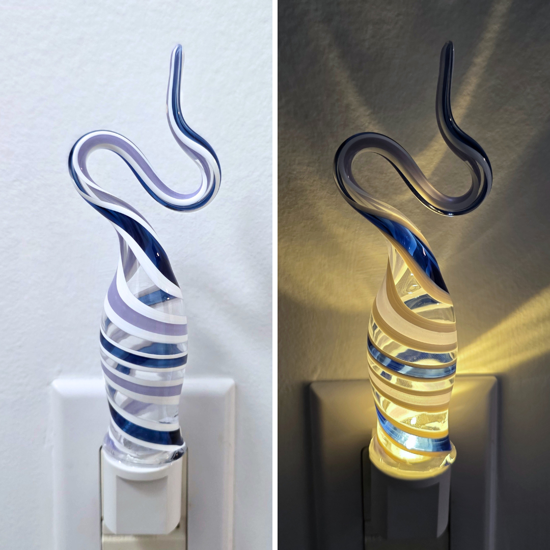 Glass Nightlight-Squiggle