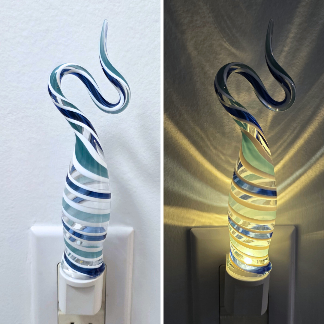 Glass Nightlight-Squiggle