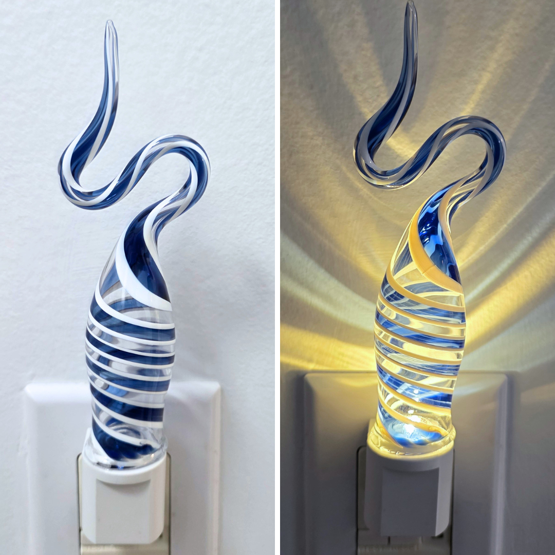 Glass Nightlight-Squiggle