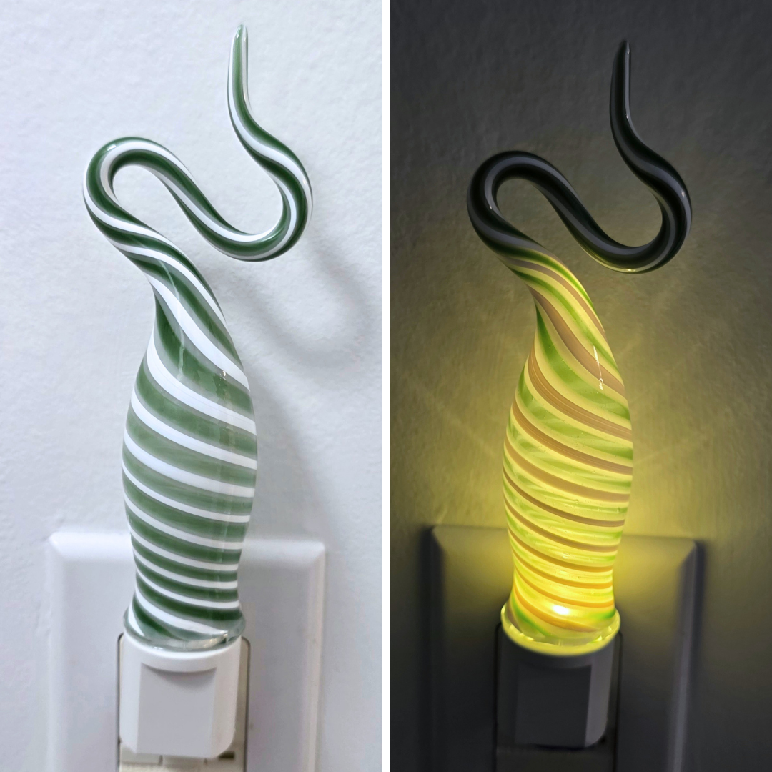Glass Nightlight-Squiggle