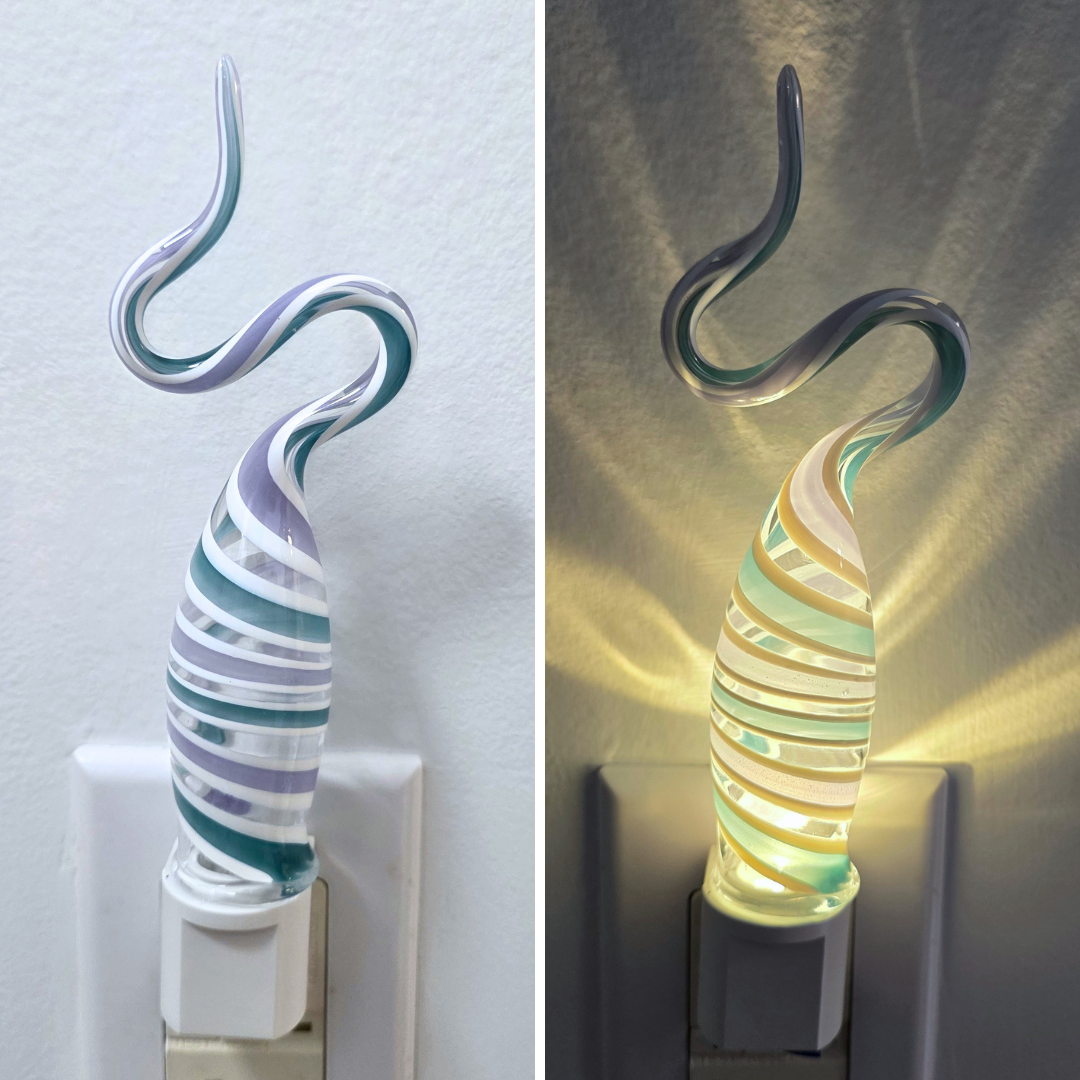 Glass Nightlight-Squiggle