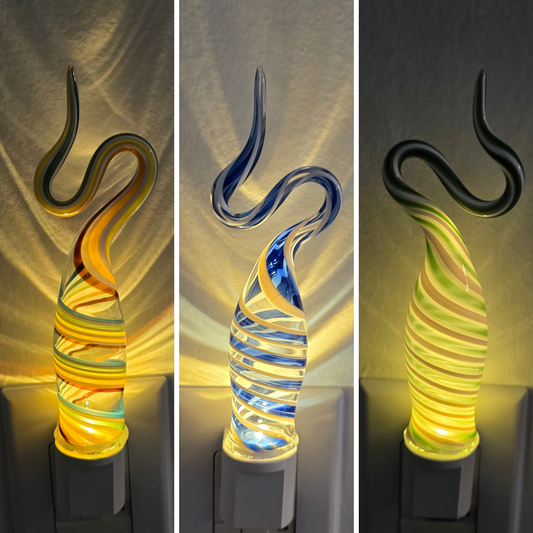 Glass Nightlight-Squiggle