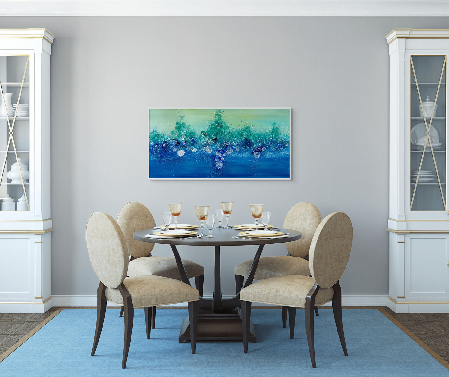 Shattered Glass Art-Submerged