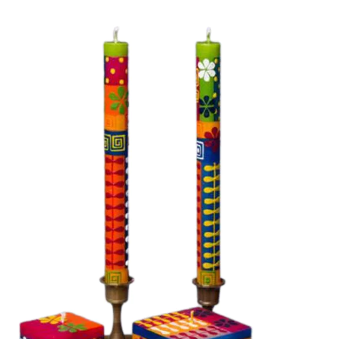 Taper Candles-Summer Flowers