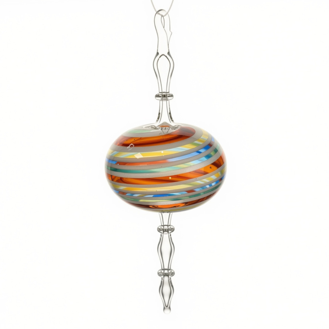 Glass Ornament-Sphere Raindrops
