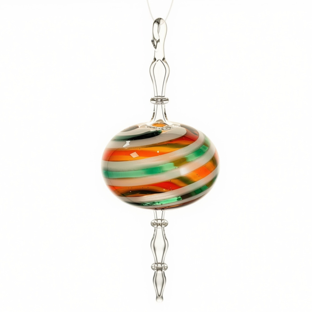 Glass Ornament-Sphere Raindrops