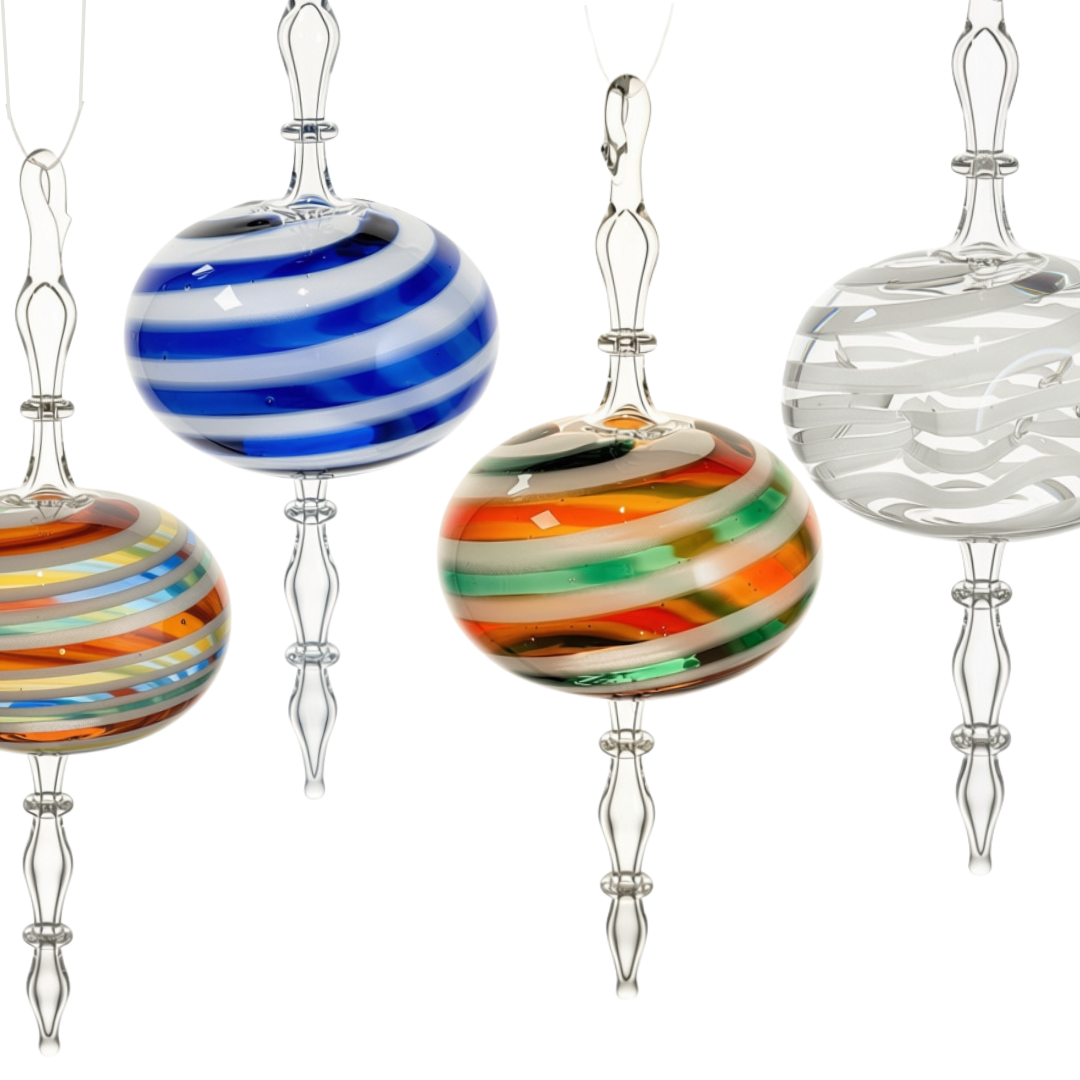Glass Ornament-Sphere Raindrops