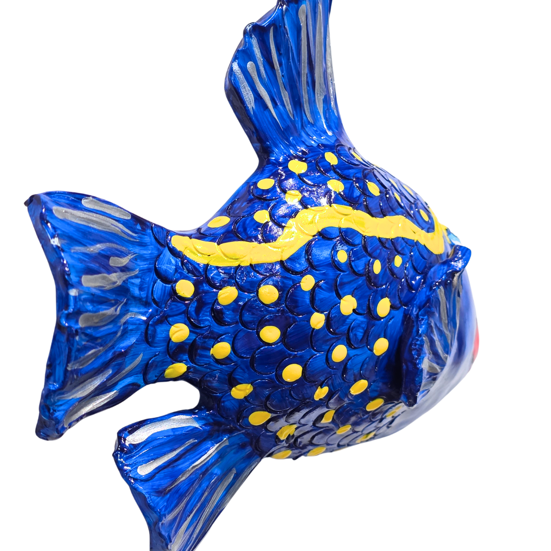 Fish Wall Sculpture-Spotted Trunkfish
