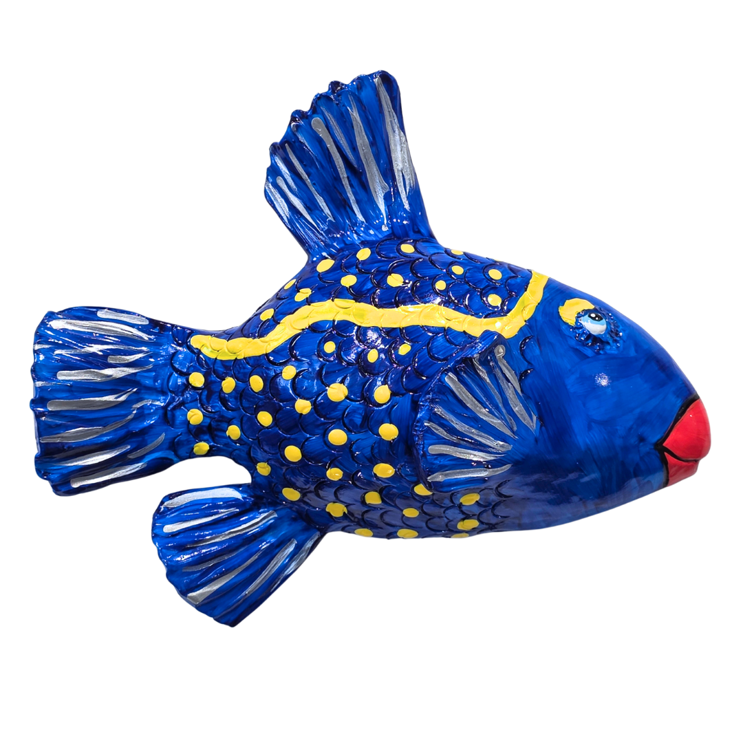 Fish Wall Sculpture-Spotted Trunkfish