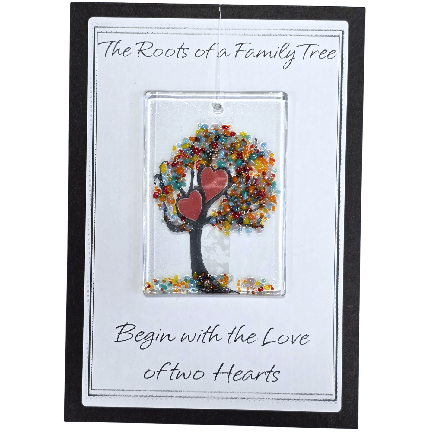 Suncatcher Card-Two Hearts