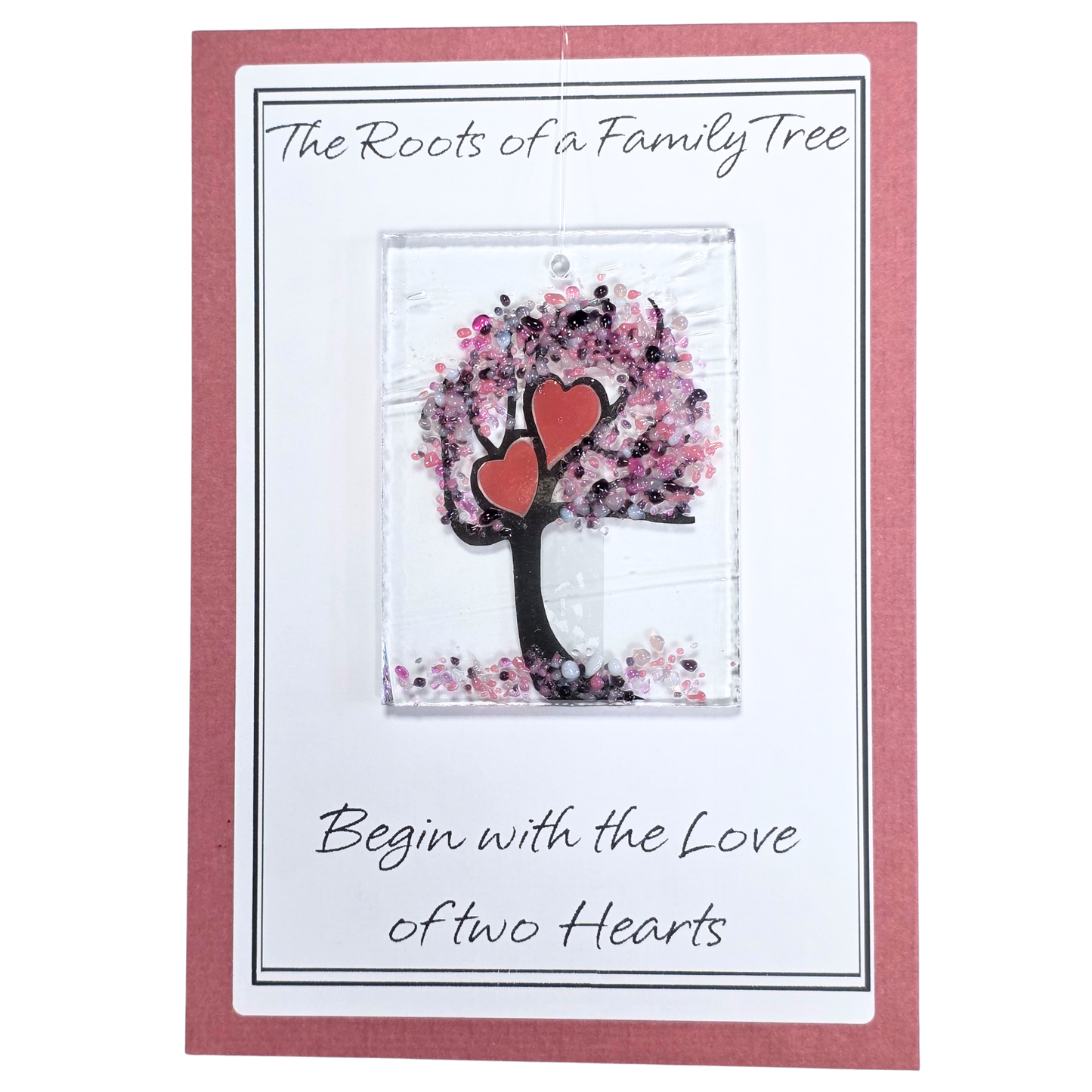 Suncatcher Card-Two Hearts