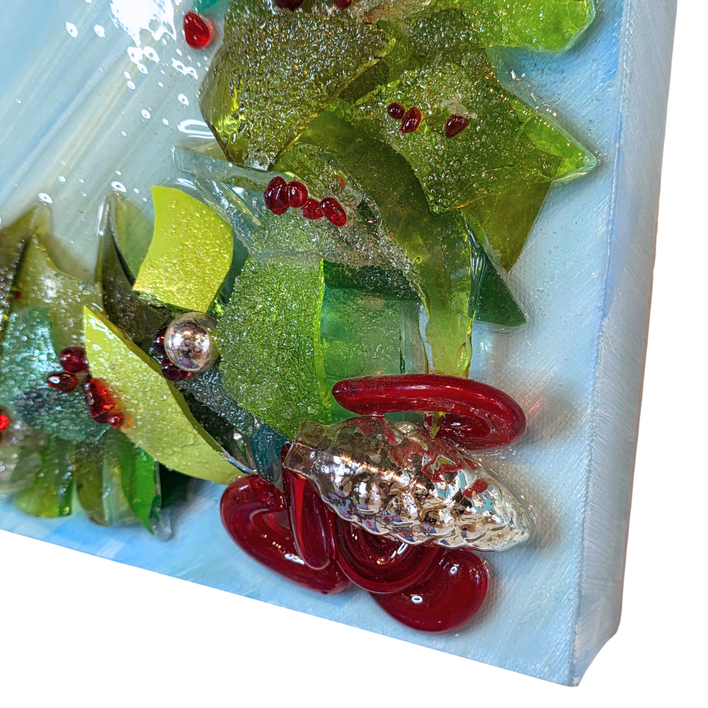 Shattered Glass Wreath-Seasons Greeting