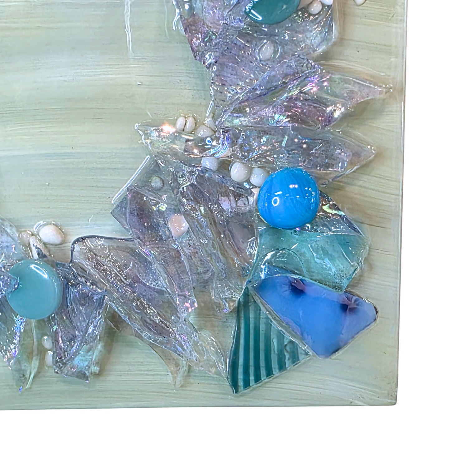 Shattered Glass Wreath-Jolly & Joyful