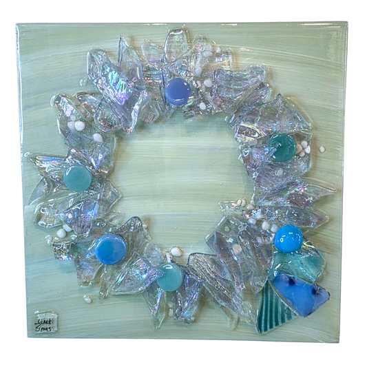 Shattered Glass Wreath-Jolly & Joyful