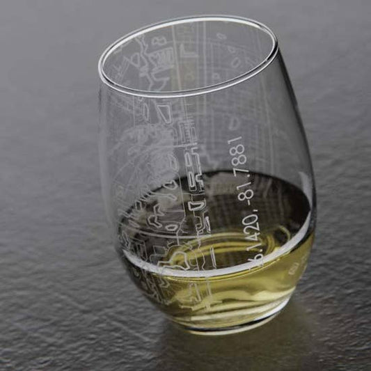Set of 4-Naples FL Stemless Wine Glasses