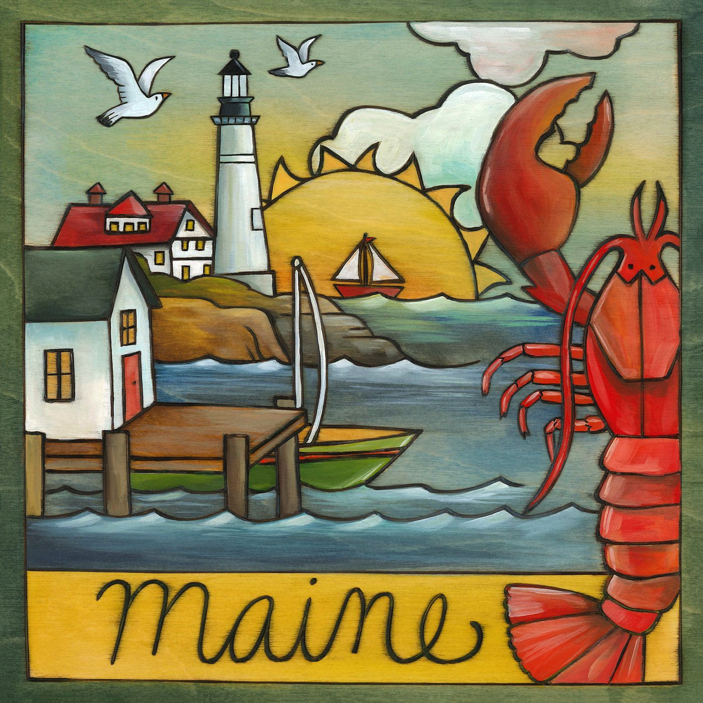 Maine Plaque-Vacationland