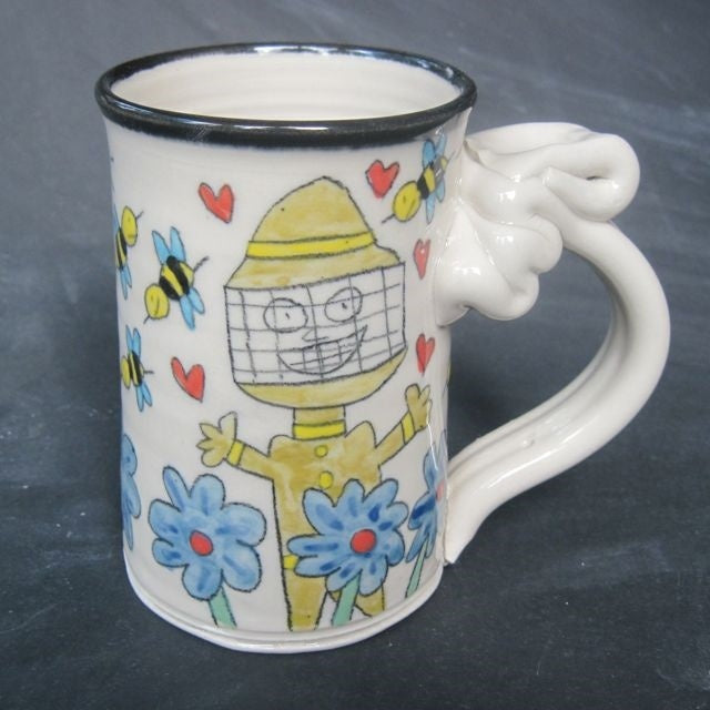 Thinking About Bees Mug - Random Acts Of Art