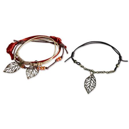 Charm Bracelet Set-Autumn Leaves