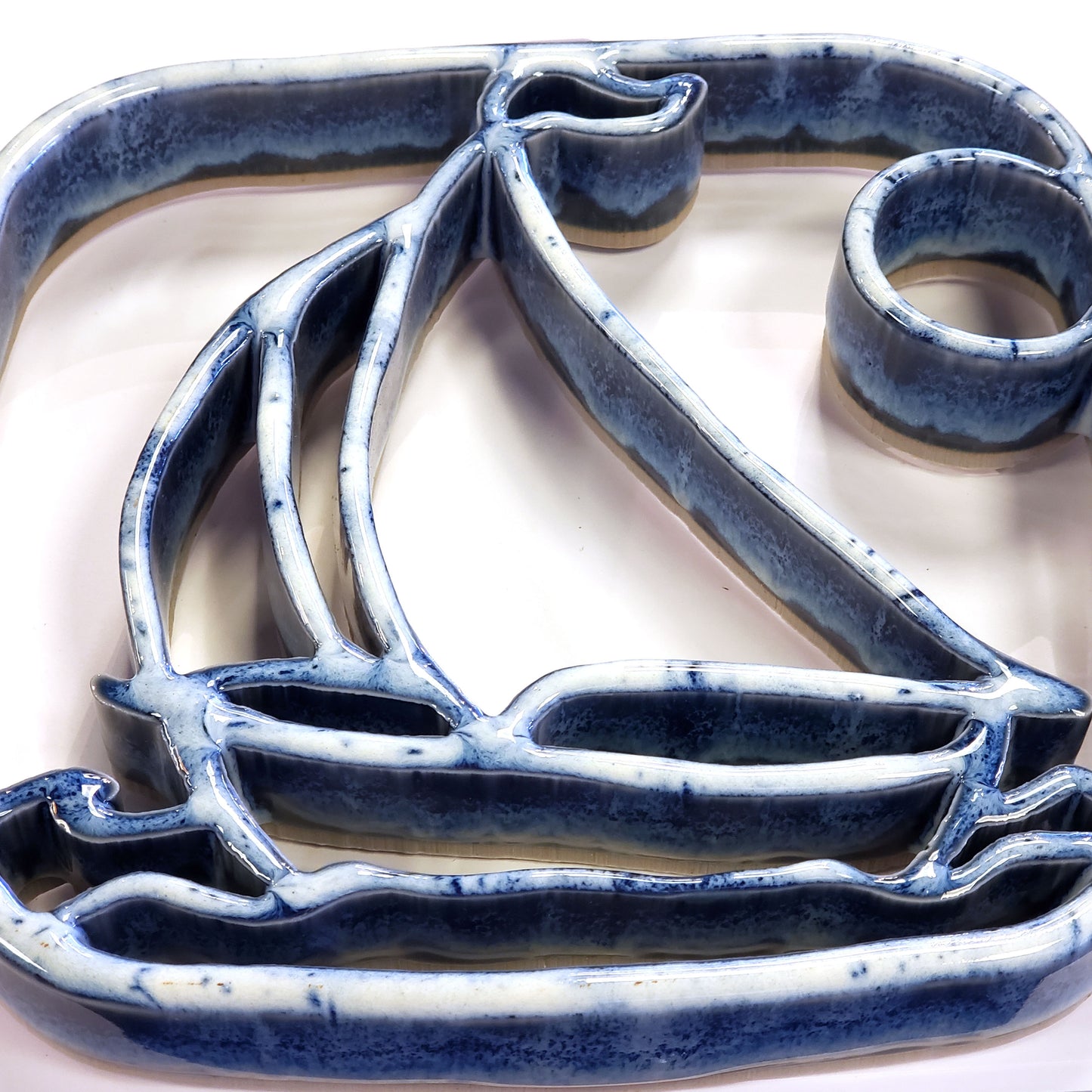 Ceramic Trivet-Sailboat