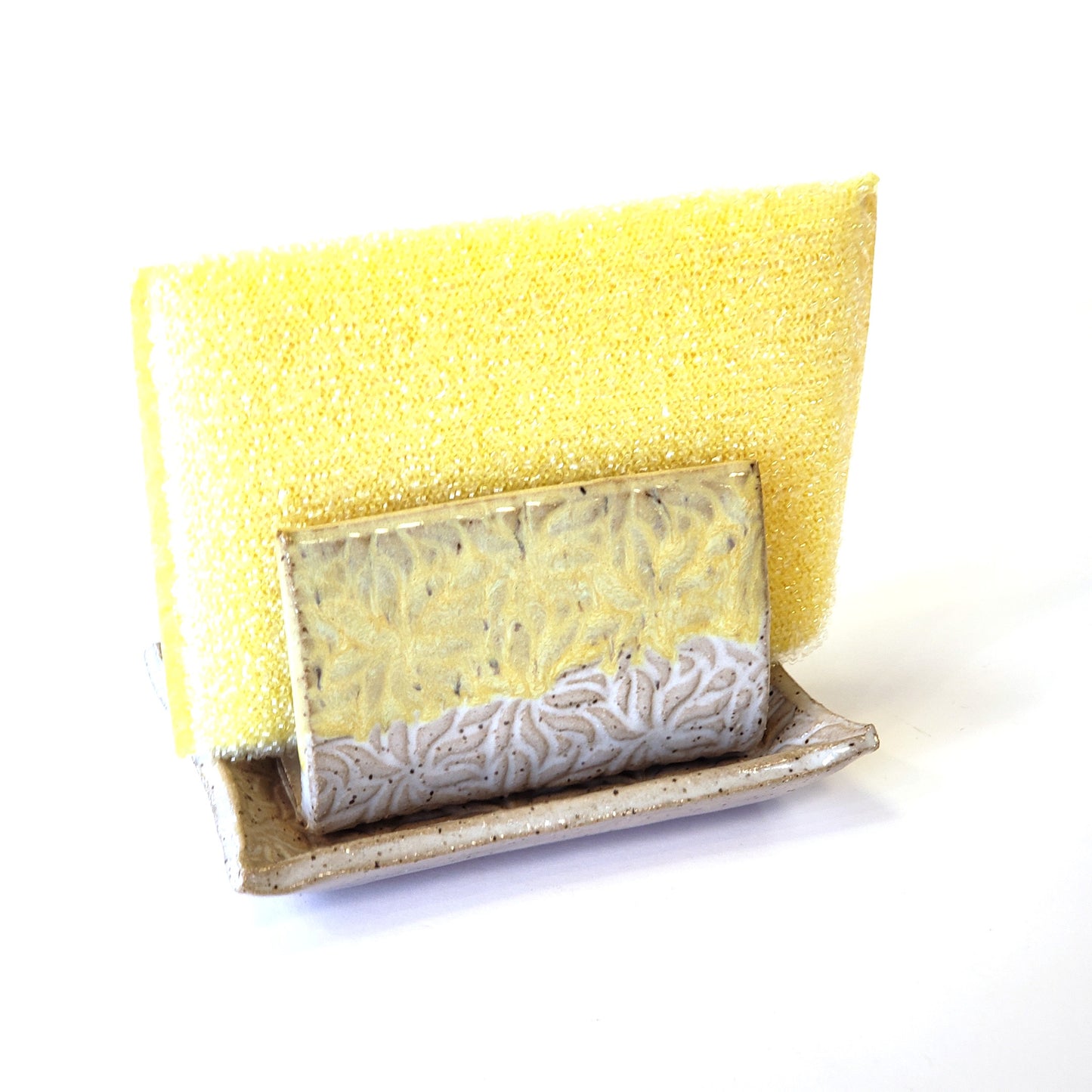 Sponge Holder-Yellow/White