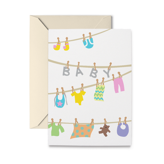 Card-Baby Clothes Line