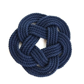 Sailors Knot Trivet-Navy - Random Acts Of Art