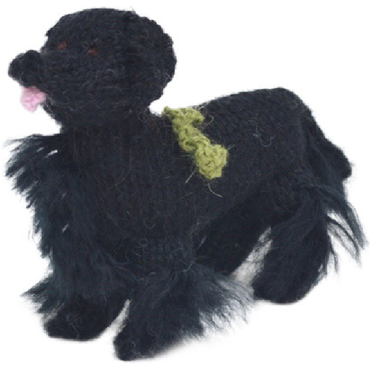 Hand Knit Dog Ornament-Newfie