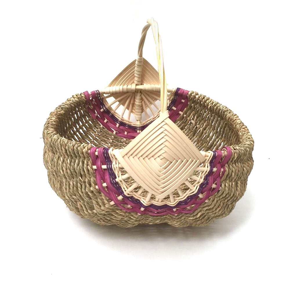 Sea Grass Basket-Magenta