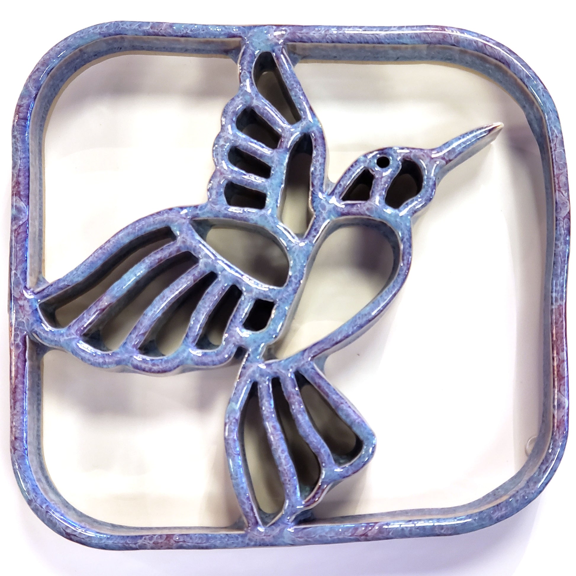 Hummingbird Ceramic Trivet Bay Pottery