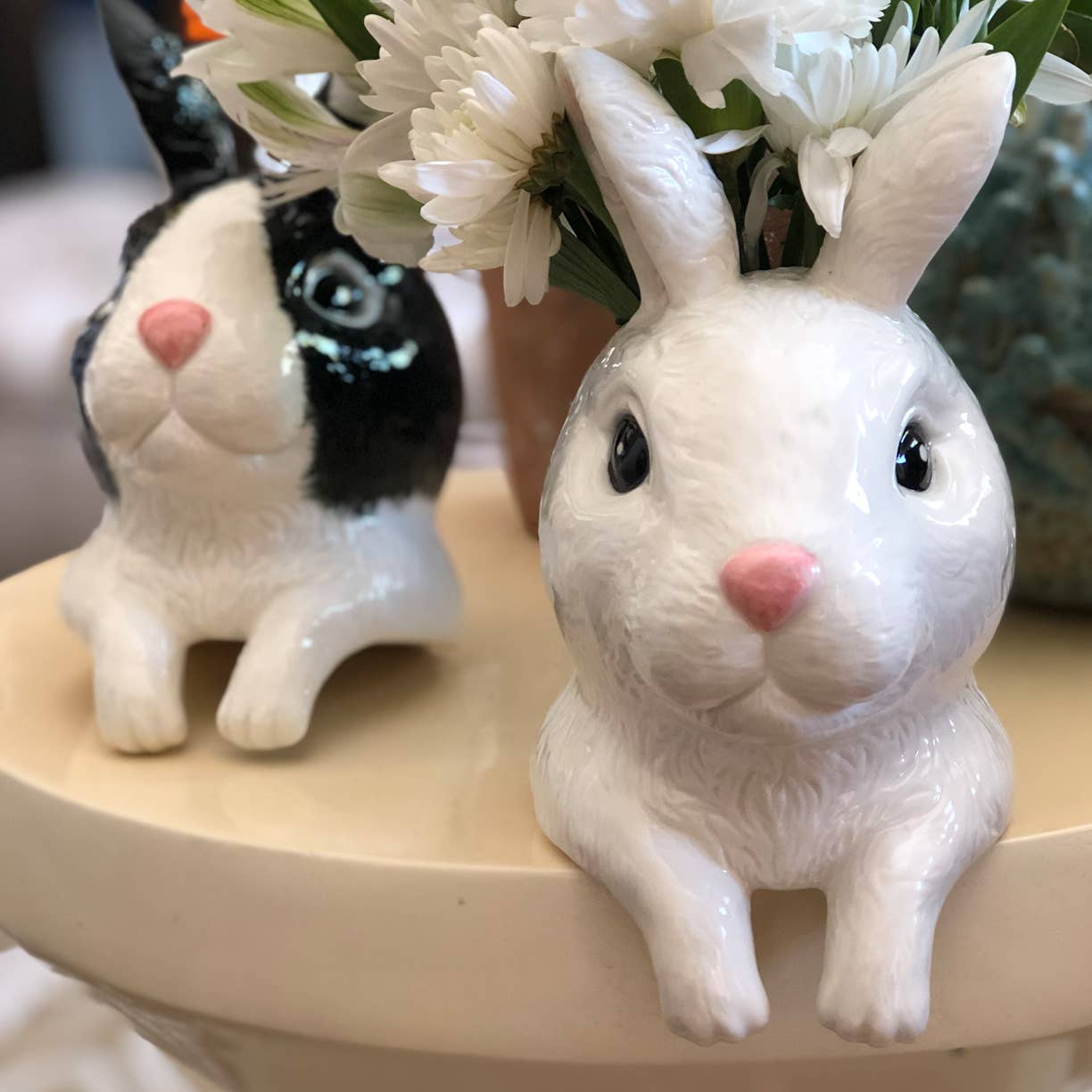 Rabbit Wall/Table Vase-White