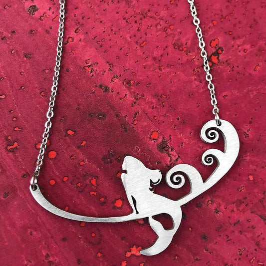 Mermaid Silhouette Necklace