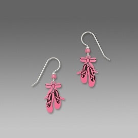 Ballet Slipper Earrings-Pink