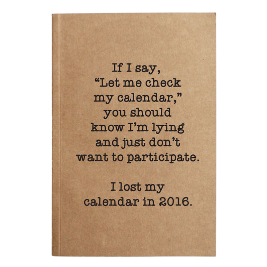 Check My Calendar Notebook