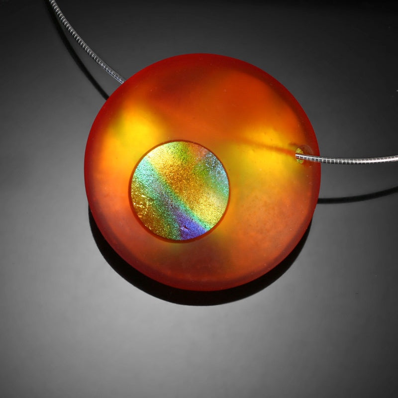 Atomic Orb Pendant | Dolores Barrett Glass Artistry | Random Acts of Art | Naples Florida