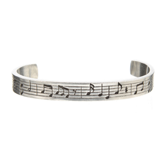 musical notes pewter cuff bracelet by whitney howard