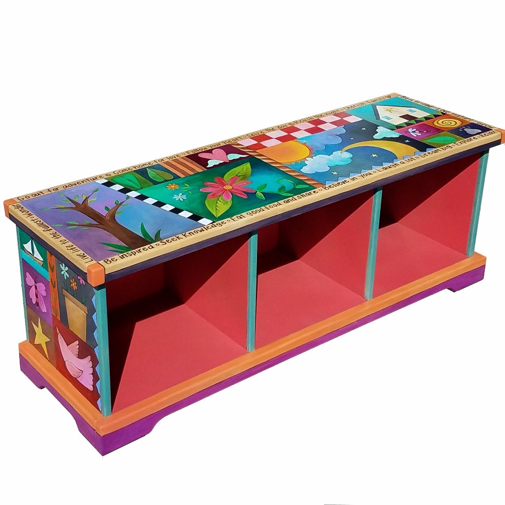 Wood Storage Bench | Sticks Furniture | Made in the USA | Random Acts ...