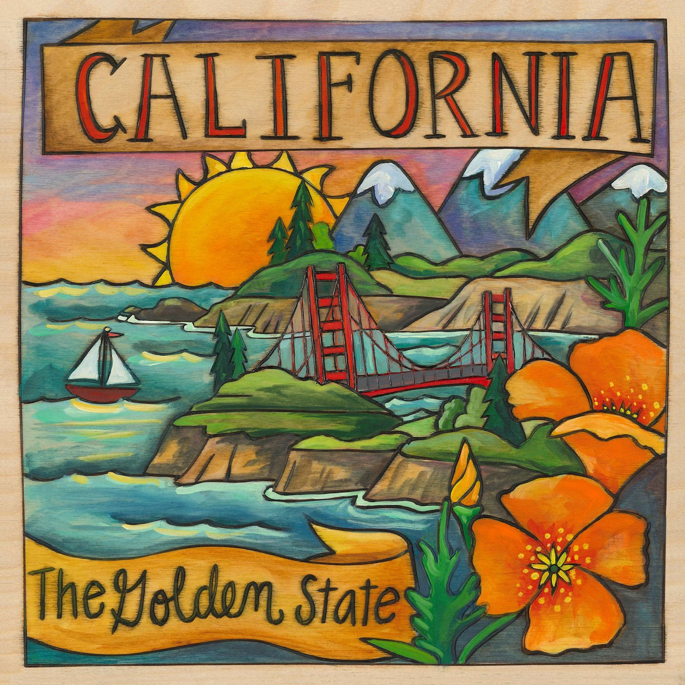 California Plaque-The Golden State