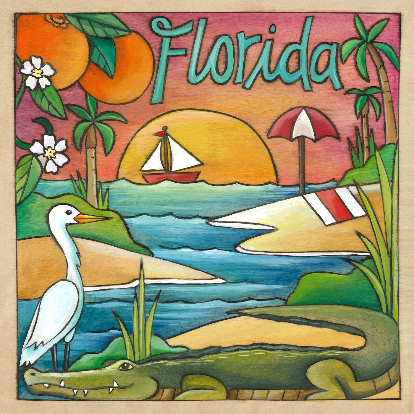 Florida Plaque-Fun In the Sun