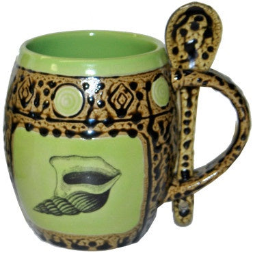 Mug with Spoon-Seashell