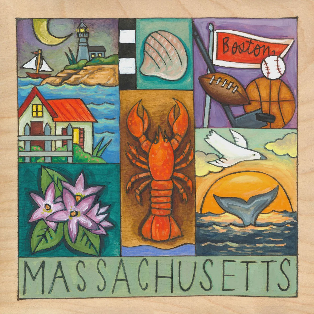 Massachusetts Plaque-The Bay State