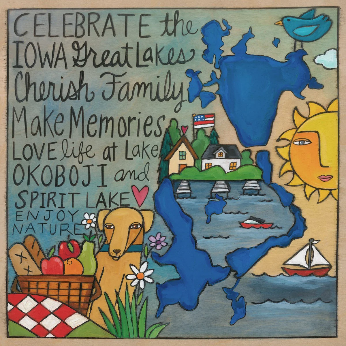 Iowa Plaque-Great Iowa Lakes