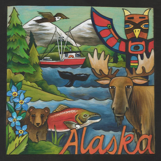 Alaska The Last Frontier Wood Art Plaque | Sincerely Sticks