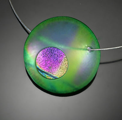 Vintage Dichroic Glass 2024 Pendant